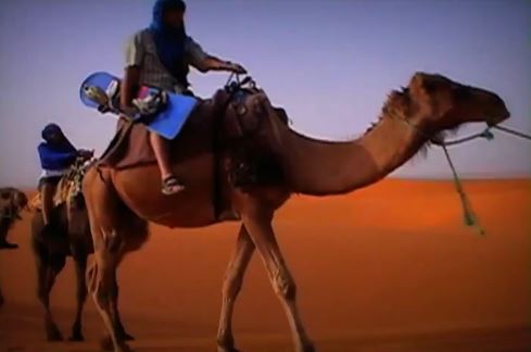 Sandboarding in the Sahara